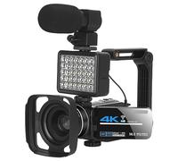 4K Streaming Digital Video Camera Webcam Wifi Camcorder For Photography Infrared Night Vision Outdoor 56MP Vlog Recorder Takes Sharp Smooth(No SD Card,Set 5)