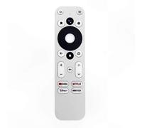 4K Streaming Media Player with Voice Remote Control for Android TV Boxes White