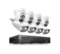 4K Super HD PoE Video Surveillance System 8CH H.265+ NVR Kit Ip67 Bullet Weatherproof IP Cameras Ourdoor Security CCTV Set(None,8CH NVR 8Cameras-01)