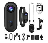 4k Thumb Action Cam - Small Action Pocket Thumb Cam, Waterproof 170° Wide Angle Action | 360° Rotating Spring Clip Can Be Mounted Anywhere, Portable Vlogging Hands-Frees Pov Recording for Cycling