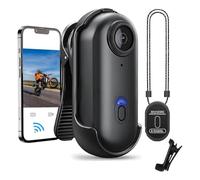 4K Thumb Action Camera,Mini Wearable Sports Camera for POV Photoshooting,Tiny Size, Mount Anywhere,Small Body CameraS with Spring Clip,Hands-Free POV Recording For Vlogging Outdoor Activities (Black)