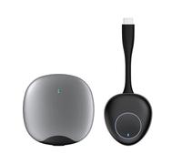 4K UHD Wireless Transmitter Receiver for Screen Mirroring Laptop/PC/Phone to TV/Projector/Monitor. 30m Range, No Wi-Fi, Plug & Play. Compatible with HDMI, Teams, Zoom, Webex (w/1 Pod)