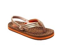 (4K UK, Wild) Reef Children Kids Little Ahi Summer Beach Pool Sandals Thongs Flip Flops