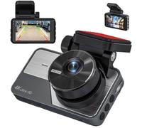 4k Ultra Hd Car Dashcam - Night Vision & Loop Recording with Wifi Mobile App Connectivity, Dual-Lens Dashcam Clear Vision Wireless Transfer, 24-Hour Parking Monitoring Emergency Storage(4K+64G)