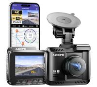 4K Ultra HD Dash Cam, AZDOME Car Camera 4K GPS WiFi Dash Camera with 170 Degree Wide Angle, Night Vision, G-Sensor, Loop Recording, Parking Monitor, Sony Sensor, WDR Car Video Recorder(GS63H)