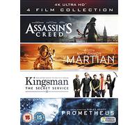 4K Ultra-HD Film Collection (Assassin's Creed, The Martian, Kingsman & Prometheus) [4K Blu-ray] [2017]
