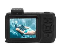 4K Underwater Camera, 33FT Camera 65MP Autofocus Dual Screen Selfie 18x Zoom Underwater Camera Compact Digital Camera for Snorkeling (Black)