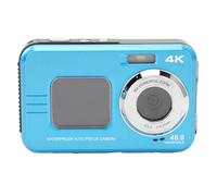 4K Underwater Camera, 48MP Autofocus Water Proof Camera with 16X Zoom Selfie Dual Screens, 11FT Compact Water Proof Digital Camera, for Snorkeling Outdoor (Blue)