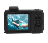 4K Underwater Camera 65MP Digital Camera with 18x Zoom 2.88in Rear Screen 1.44in Front Screen 2500mAh Battery for Snorkeling Diving Beach Activities (Black)
