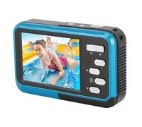 4K Underwater Camera, HD 48MP Autofocus Dual Screen Underwater Selfie Camera 11FT Water Proof, Floatable Digital Camera with 700mAh Battery for Snorkeling Diving (Blue)