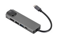 4K USB C Hub to Gigabit Ethernet Rj45 Lan 5 in 1 USB Type C Hub Hdmi Adapter for Mac book Pro Thunderbolt 3 USB-C Charger PD