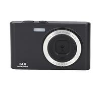 4K Video Camera 64MP Retro Camera 18X Digital Zoom with Built-in Flash Light Timer and Anti-Shake for Travel Photography Selfie (Black)