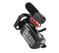 4K Video Camera Camcorder, 30MP Ultra HD 3.0in IPS Rotation Touchscreen IR Night Vision Anti Shake Recorder with Microphone Hood Handheld Bracket DV Camera