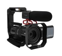 4K Video Camera Camcorder 30x Zoom Anti Shake Recorder Camera with External Microphone for Microfilm Production Education