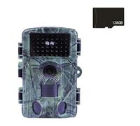 4K Video Hunting Shooting Wildlife Trail Camera Waterproof 60MP 30MP WIFI Live Stream Night Vision Outdoor Photo Trap Camera(With 128GB card)