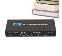 4K -Viewer Split Screen TV - Seamless Quad Display Adapter | -Display Controller, Ultra HD Video Wall Processor For Console, Home accessoriesTheater, Security, Streaming, Live Broadcas