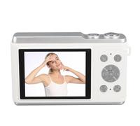 4K Vlogging Camera,50MP F/3.2 Large Aperture Digital Camera with 16X Digital Zoom, Anti Shake, for Teens Adult Beginner,with LED Flash,Filter Effects, Type C Port, Support (White)