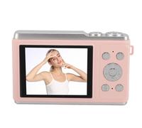 4K Vlogging Camera,50MP F/3.2 Large Aperture Digital Camera with 16X Digital Zoom, Anti Shake, for Teens Adult Beginner,with LED Flash,Filter Effects, Type C Port, Support (Pink)