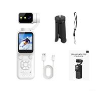 4K Vlogging Camera Portable 180° Rotating Lens, Compact Camera for Travel | Portable 4K vlogging camera with 180° rotating lens, perfect for travel content creation and daily filming