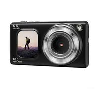4K Waterproof Digital Camera Dual Screen 48MP Kids | IP68 waterproof rating, 5 meter submersible depth, shockproof ABS body, beach pool safe, underwater exploration