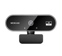 4K Webcam - Ultra HD Autofocus Streaming Camera for Video Conferencing and Live Streaming, Plug and Play USB Video Device | Built-In Microphone and Privacy Cover, Compatible with PC Laptop for Pro