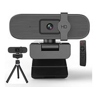 4K Webcam with Auto-Zoom & Remote Control - Ideal for Video Conferencing, Online Teaching, Streaming,Built-in Privacy Cover-Stereo Mics-Plug & Play for PC/Laptop/Mac-Zoom/Skype/Teams Compatible