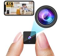 4K Wireless Wifi Camera,Upgrade 4K,1800mAh Battery Powered,WiFi Wireless Nanny Cam Home Security Camera Tiny Office Secret Surveillance Cam with 100 Days Standby AI Human Detection Auto Night Vision