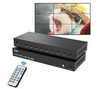 4K30Hz Video Wall Controller 3x3 HDMI Video Wall Processor - 1 Input & 9 Outputs, Supports 13 Modes