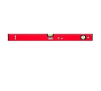 4K5 Spirit Level 60 cm, ME 60, Aluminium Profile with Strong Wall Thickness, 2 Shockproof Block Levels, Rubberised End Caps, Measuring Surface Painted on Both Sides, Accuracy < 0.5 mm/m