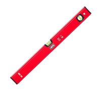4K5 Spirit Level 80 cm, ME 80, Aluminium Profile with Strong Wall Thickness, 2 Shockproof Block Levels, Rubberised End Caps, Measuring Surface Painted on Both Sides, Accuracy < 0.5 mm/m