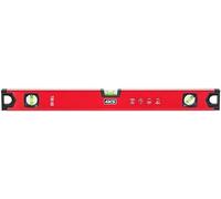 4K5 Tools TRI Rectangular Profile Spirit Level (Length 80 cm, Horizontal, Vertical and 45° Level, End Caps Shock Absorbent/Rubberised, Aluminium Profile)