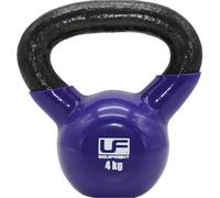4KG Cast Iron Kettlebell - Podwer Coated & Dipped - Kettle Bell Metal Swing