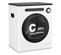 4KG Vented Tumble Dryer, 1200W Compact Smart Dryer, with Exhaust Pipe | 5 Drying Modes, 120min Timer, Double Temperature Control Protection, Crease Guard, for Apt, Home, Dorm, RVs, White