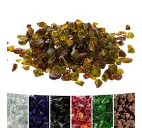 Teamson Home 4 Kg Lava Rocks for Gas Fire Pit, Tempered Fire Glass,