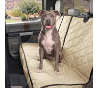 4Knines Regular Fitted Split Rear Seat Waterproof Non-Slip Cover, Tan | Heavy-duty split design fits 60/40 and 50/50 fold-down seats. No Hammock. K9-Shield waterproof layer. Non-slip backing.