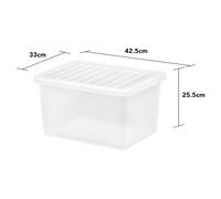 00; 25375; Clear Lid 25L Box