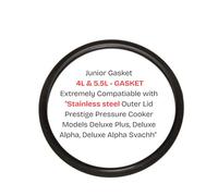 4L & 5.5L Junior Pressure Cooker Seal Fits Pestige Deluxe Plus, Deluxe Alpha, Deluxe Alpha Svachh Stainless Steel Outer Lids (Only for Steel Stove)