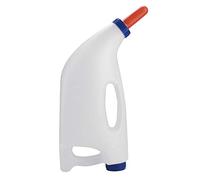 4L Calf Cow Feeding Milk Bottle, Calf Nursing Milk Feeder with Handle, Large Capacity Thickened Plastic Bottle with Regulating Valve for Calves, Easy to Feed and Wean Animals