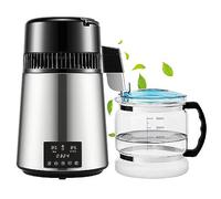 4l Distilled Water Machine Purifier, 750w Dental Water Distilled Machine with 3000ml Glass Bottle, Timing, Dual Temperature Display, Overheat Protection, Touch Screen Operation
