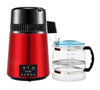 4l Distilled Water Machine Purifier, 750w Dental Water Distilled Machine with 3000ml Glass Bottle, Timing, Dual Temperature Display, Overheat Protection, Touch Screen Operation