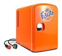 Koolatron Coca-Cola FA04 Fanta Portable 6 Can Thermoelectric Mini Fridge Cooler/Warmer - Orange