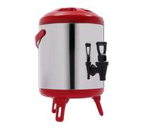 4L Insulated Beverage Dispenser with Tap, Stainless Steel Thermal Hot and Cold Drink Server Dispenser with Foldable Stand, for Cold Hot Tea Coffee Water Milk