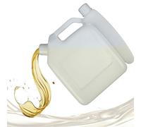 4L Large Capacity Chainsaw Gas Can 25:1/50:1/40:1/20:1 Sturdy 1 Gallon Gas Can 2 Cycle Oil Measuring Cup 2 Stroke Oil Mixing Fuel Tank for Strimmer Cutter Trimmer
