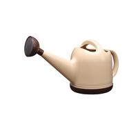 4L Long Spout Watering Can for Large Capacity Plastic Garden Pot with Detachable Sprinkler Indoor & Outdoor Use Cans (Coffee, 37x19cm)