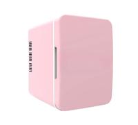 4L Mini Fridge Freestanding Beverage Refrigerator Cooler Single Door Beauty Tool Fridge for Bar Desk Outdoor Car Truck, pink