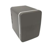4L Mini Fridge Freestanding Beverage Refrigerator Cooler Single Door Beauty Tool Fridge for Bar Desk Outdoor Car Truck, gray