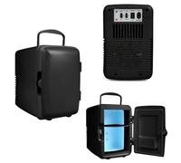 4L Mini Fridge & Warmer - Portable 2-in-1 Cooler and Heater with Handle & Removable Shelf - AC/DC Power for Home, Office, Car, Camping - Chills 13-18°C Below Ambient, Warms to 50-65°C