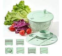 4L Premium PET/PP Salad Spinners, Multi-Functional Kitchen Gadget - 3-in-1 Wash/Drain/Store, Visual Design, Large Capacity, Detachable Veggie Dehydrator for Home Kitchen Salad & Fresh Produce Prep.