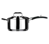 4L Stainless Chip Pan With Glass Lid, Frying Pot With Basket, Cooking Pan with Cover, Durable Deep Pan Premier Housewares Silver One Size