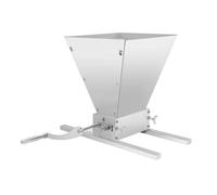 4L Stainless Steel Grain Mill Grinder Manual Malt Mill with 2 Adjustable Rollers Barley Grinder Wheat Crusher Manual Malted Grain Crusher Grinding Machine for Barley, Wheat and Other Grains